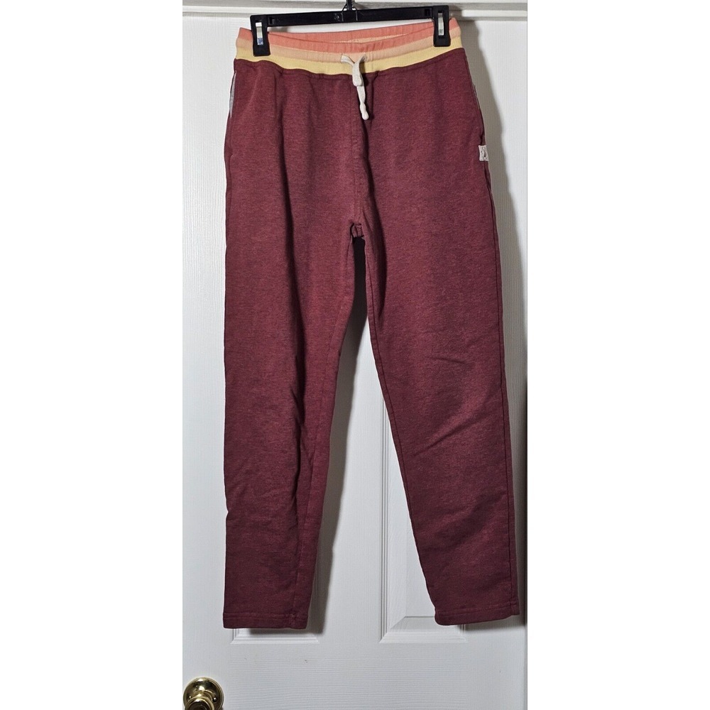 Chubbies Terry Sweatpants Men's‎ Size Small Washed Out Red Drawstring
